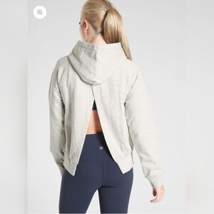 Athleta Women's Moorise Hoodie Ligth Gray Heather Size M